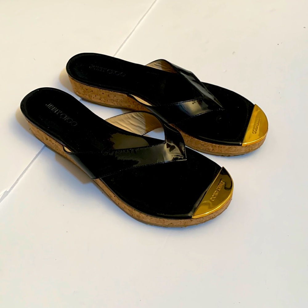 Jimmy Choo Cork Wedges - Size 38